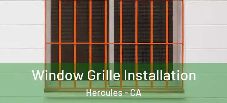  Window Grille Installation Hercules - CA